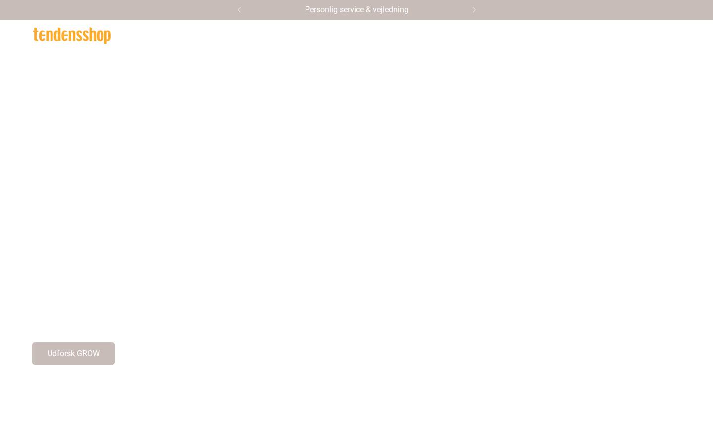 Tendensshop homepage screenshot