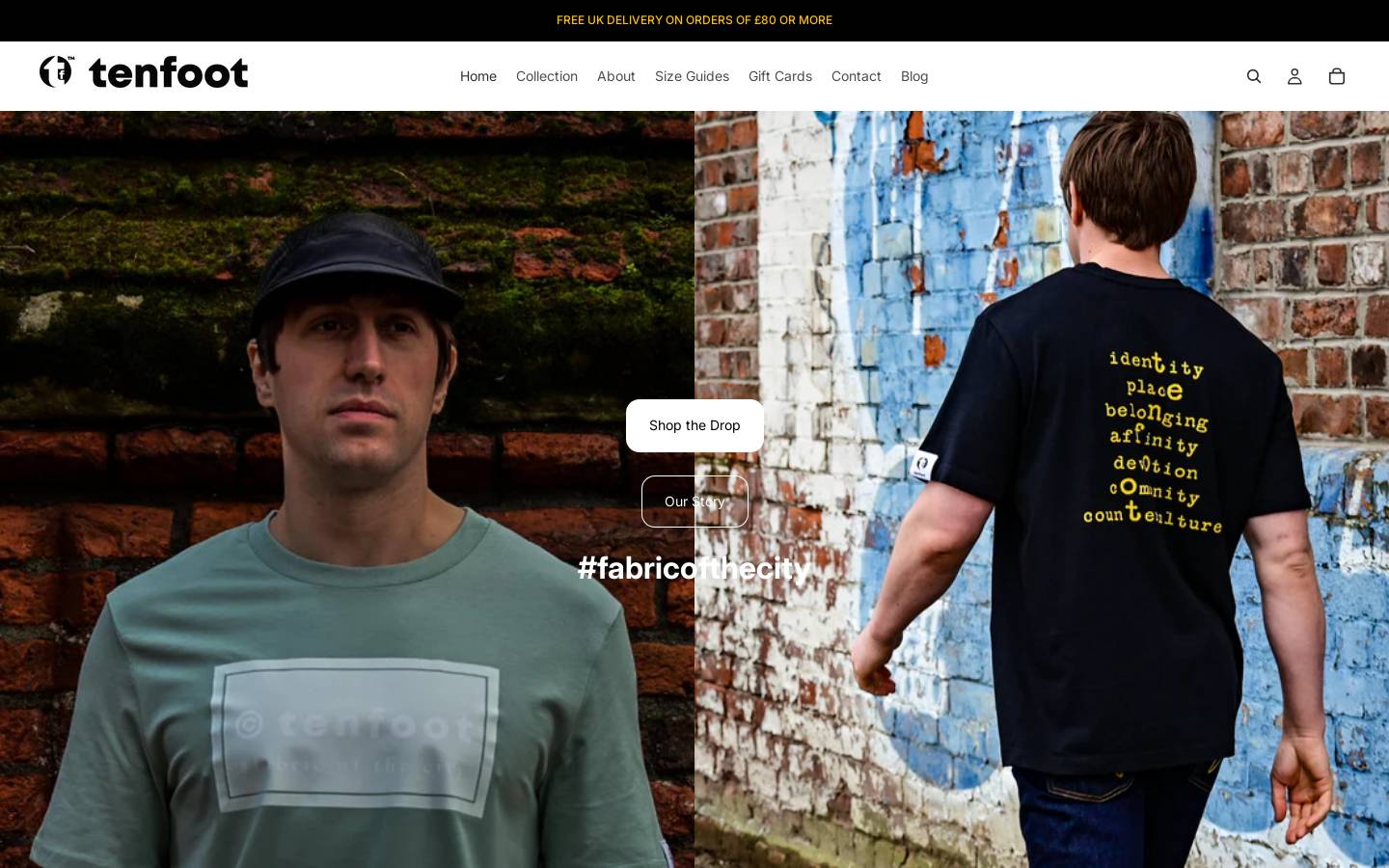 tenfoot.co homepage screenshot
