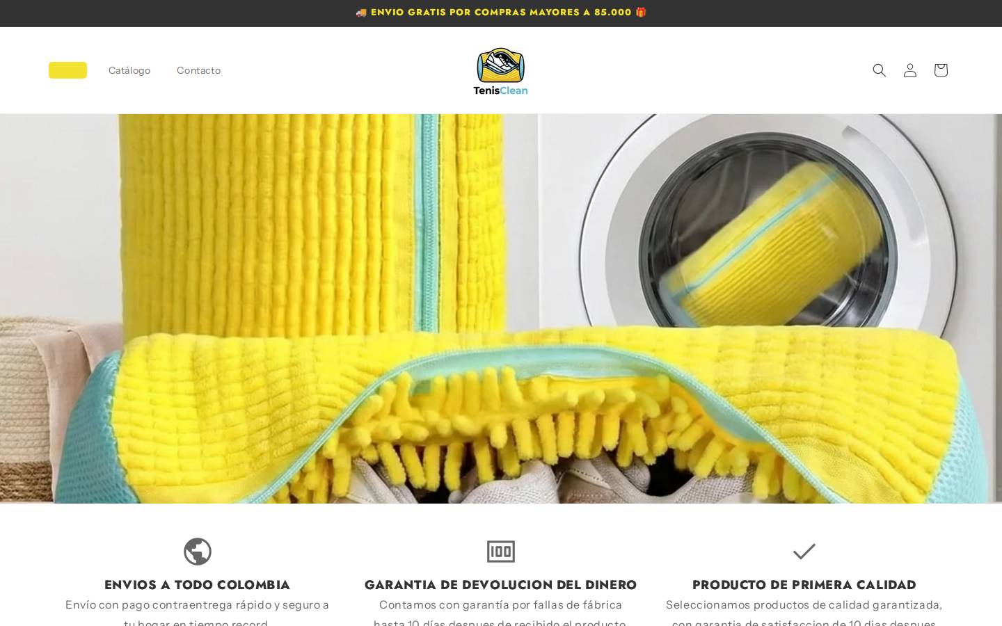 tenisclean.com homepage screenshot