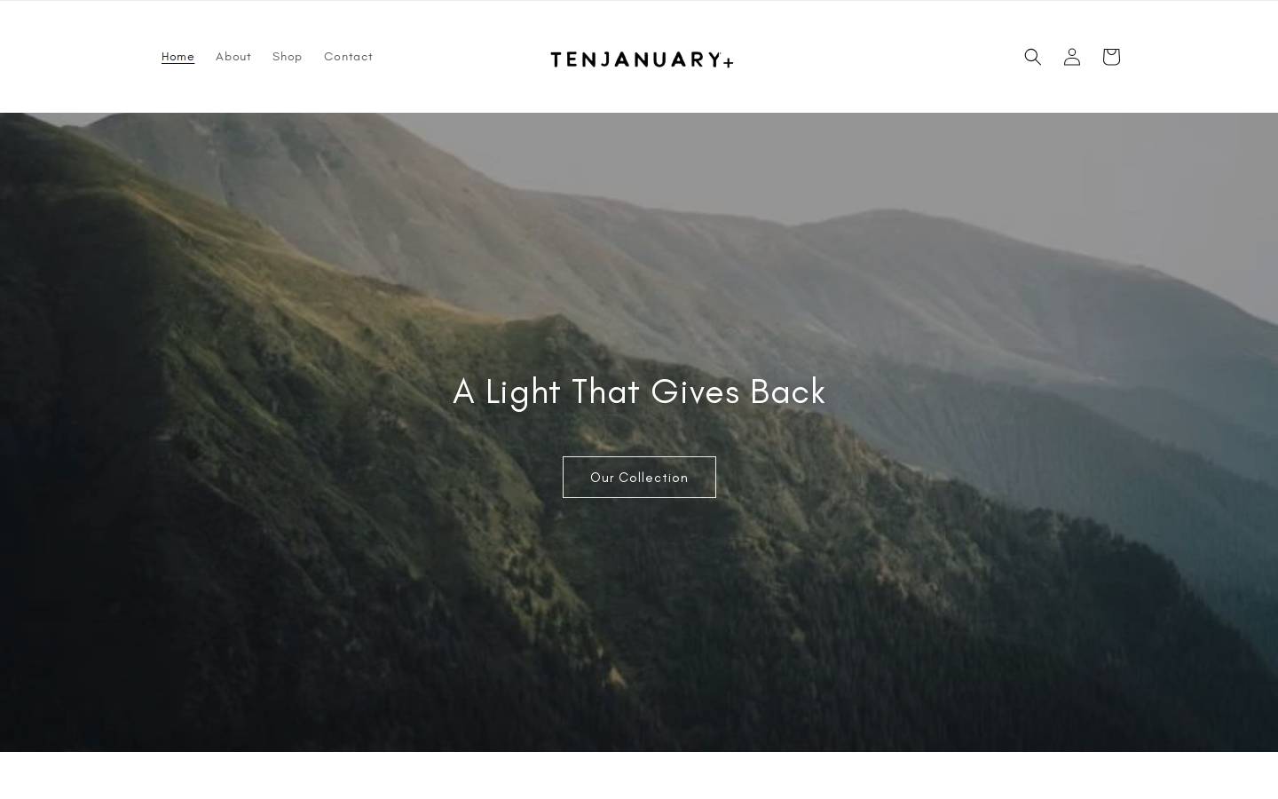 tenjanuary.com homepage screenshot