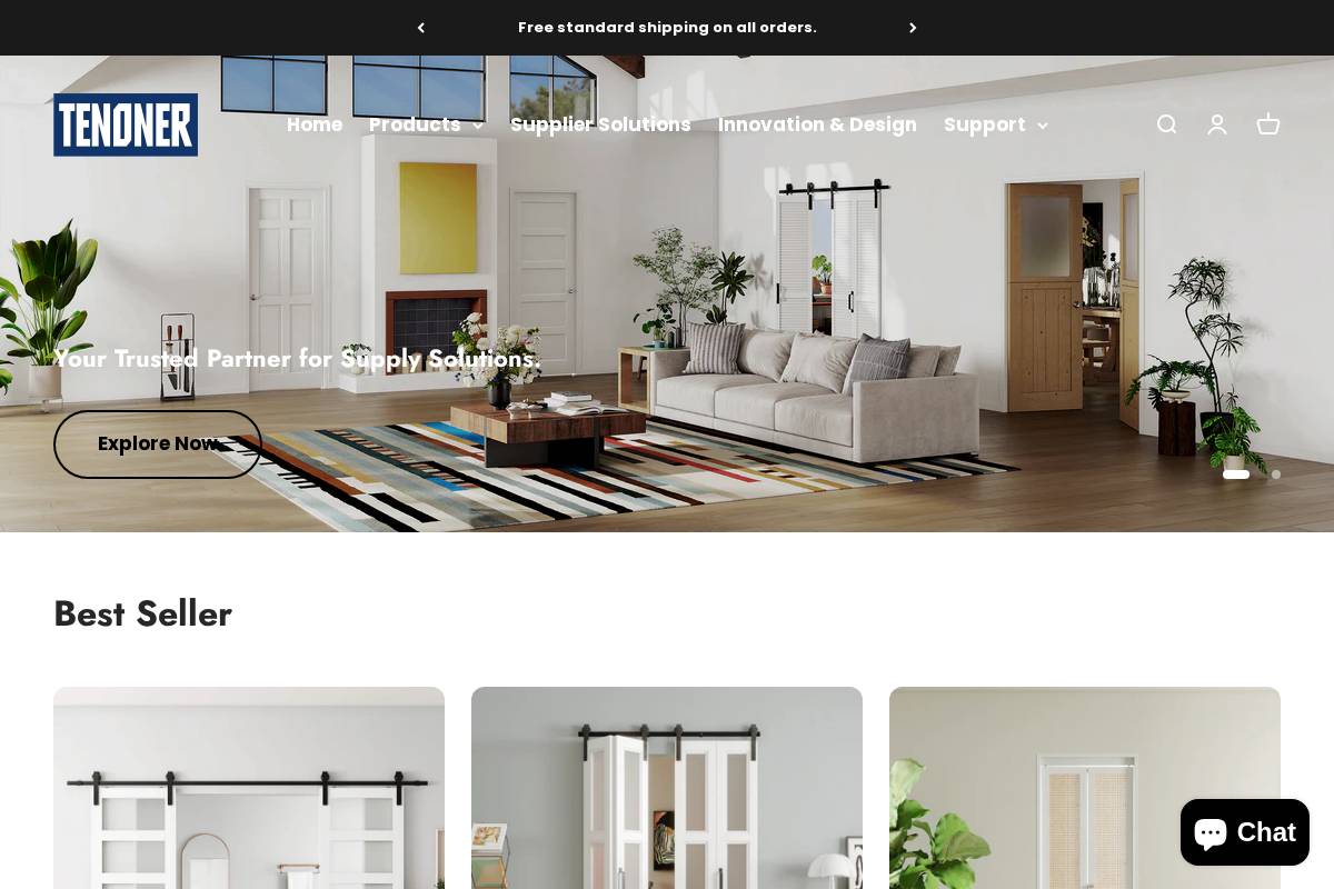 tenonerhome.com homepage screenshot