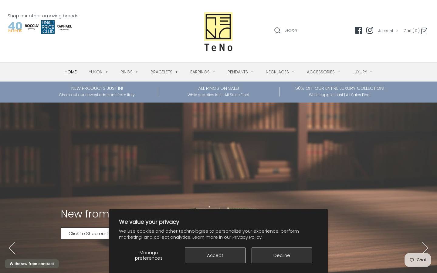 tenousa.com homepage screenshot