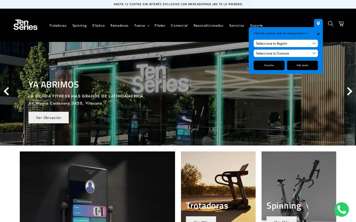 tenseries.cl homepage screenshot