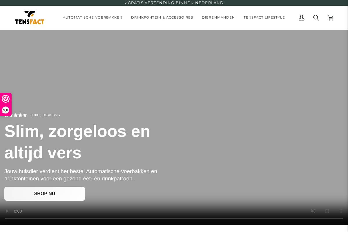 Tensfact homepage screenshot