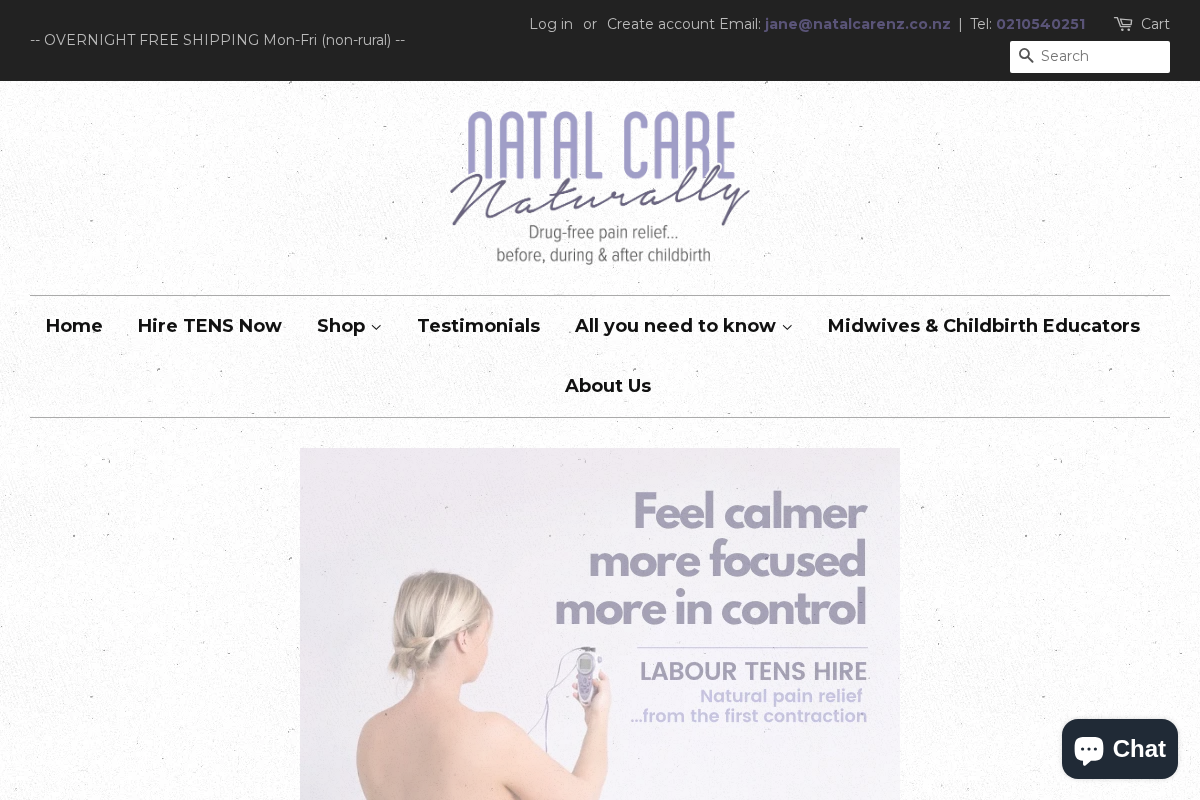 NatalCare Naturally homepage screenshot