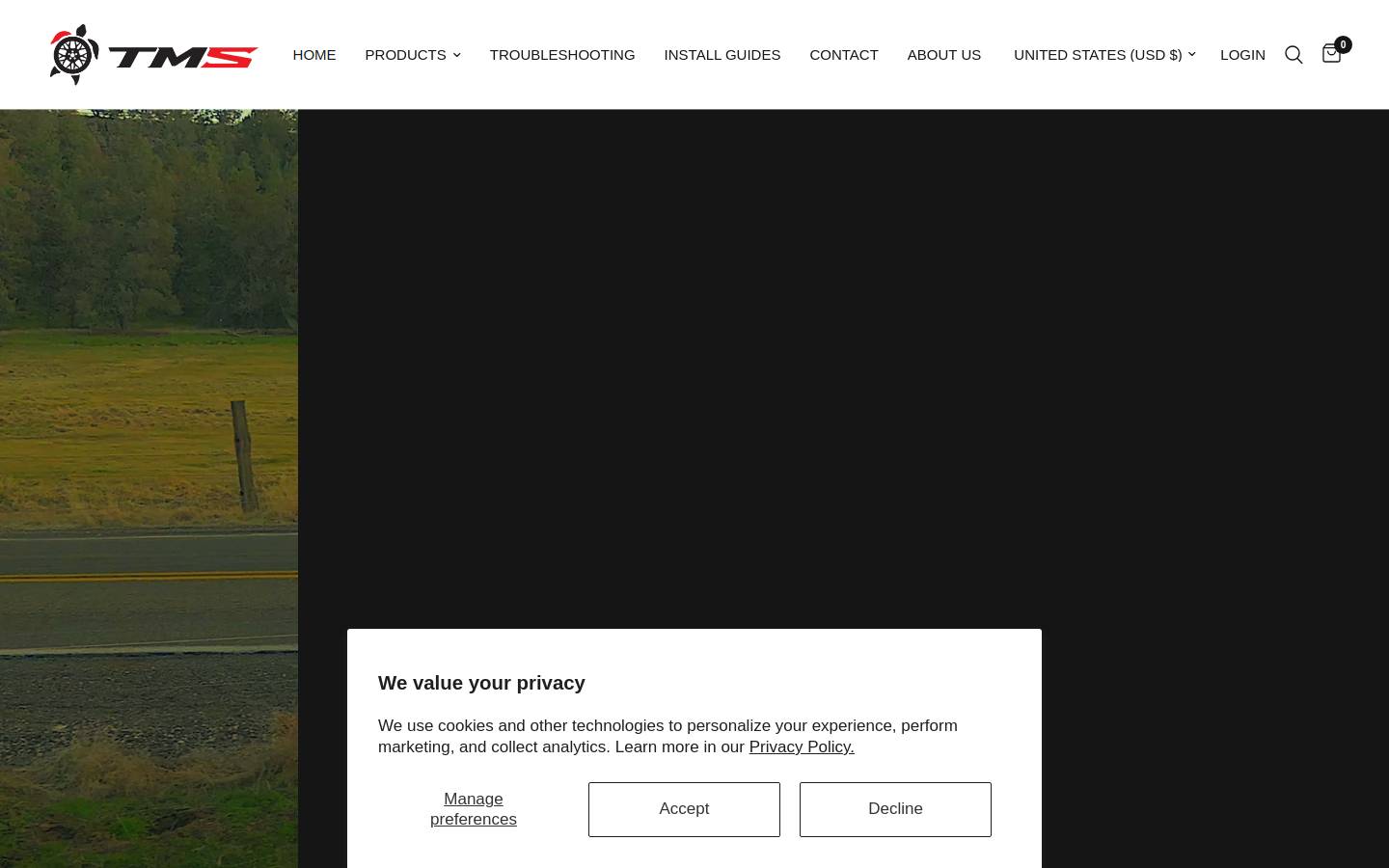 tensilitymotorsports.com homepage screenshot