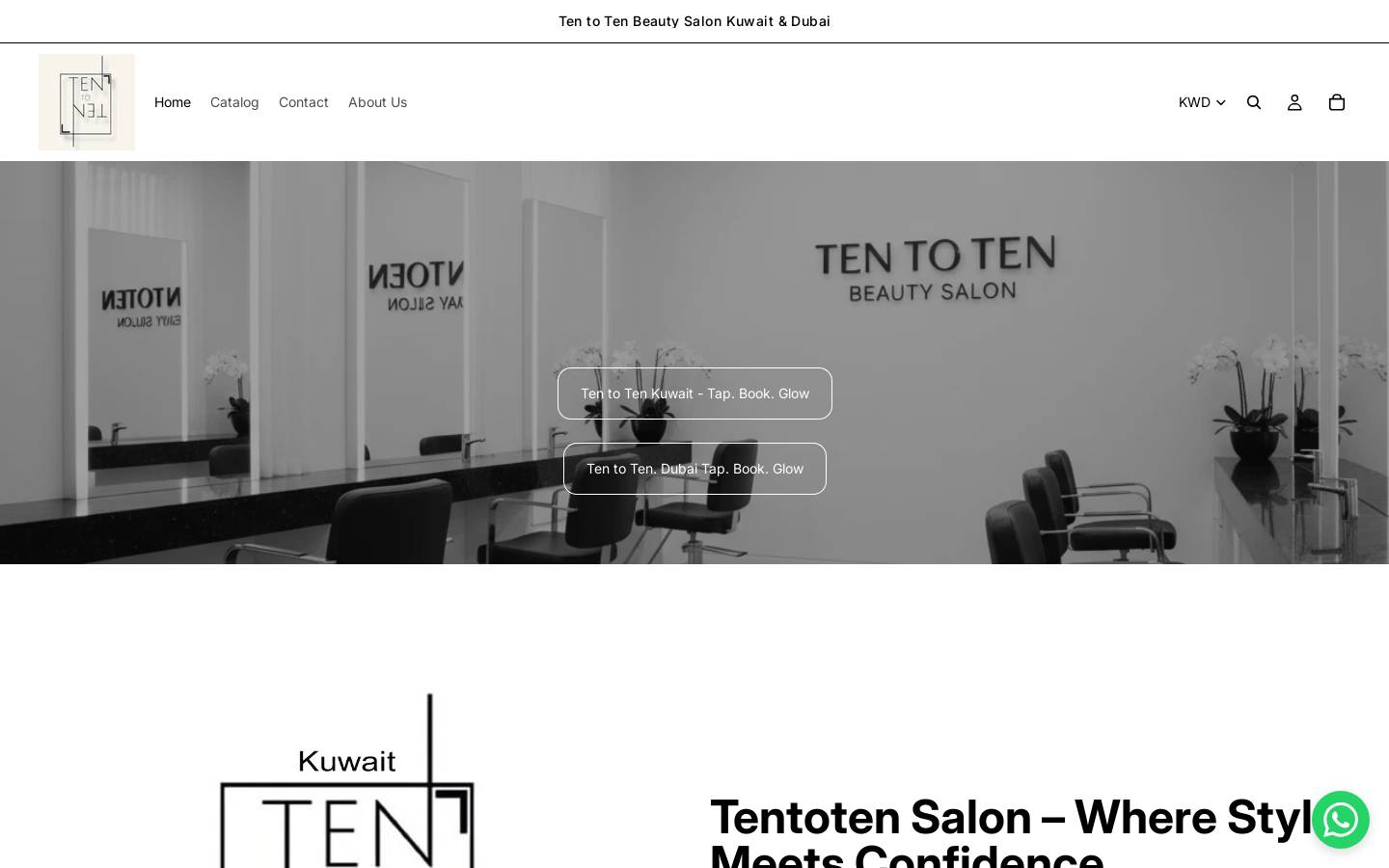 tentoten.com homepage screenshot