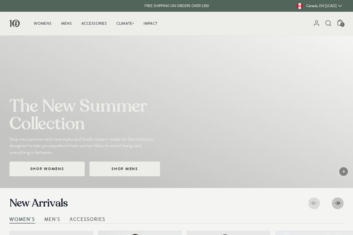 tentree homepage screenshot