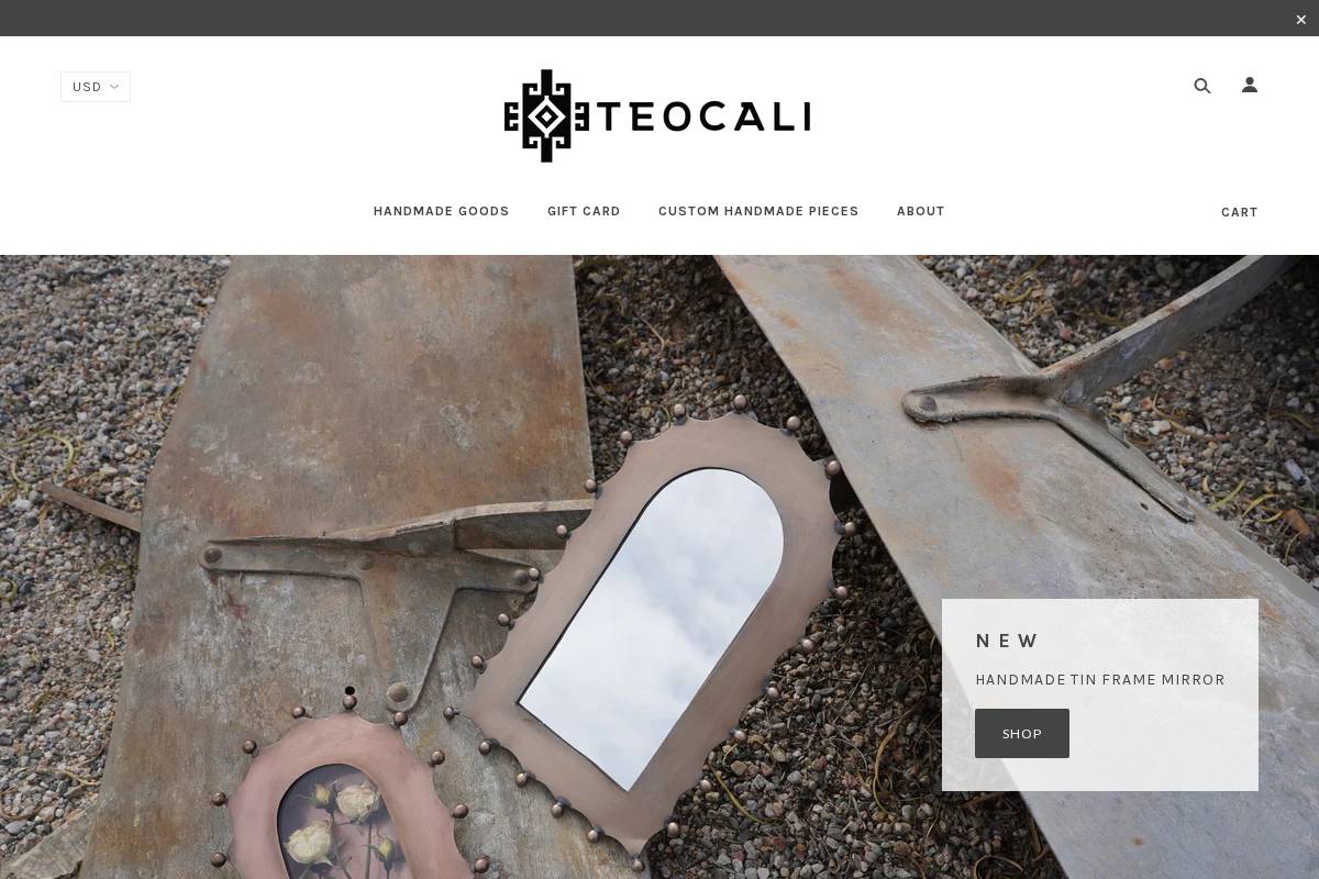teocalibrand.com homepage screenshot
