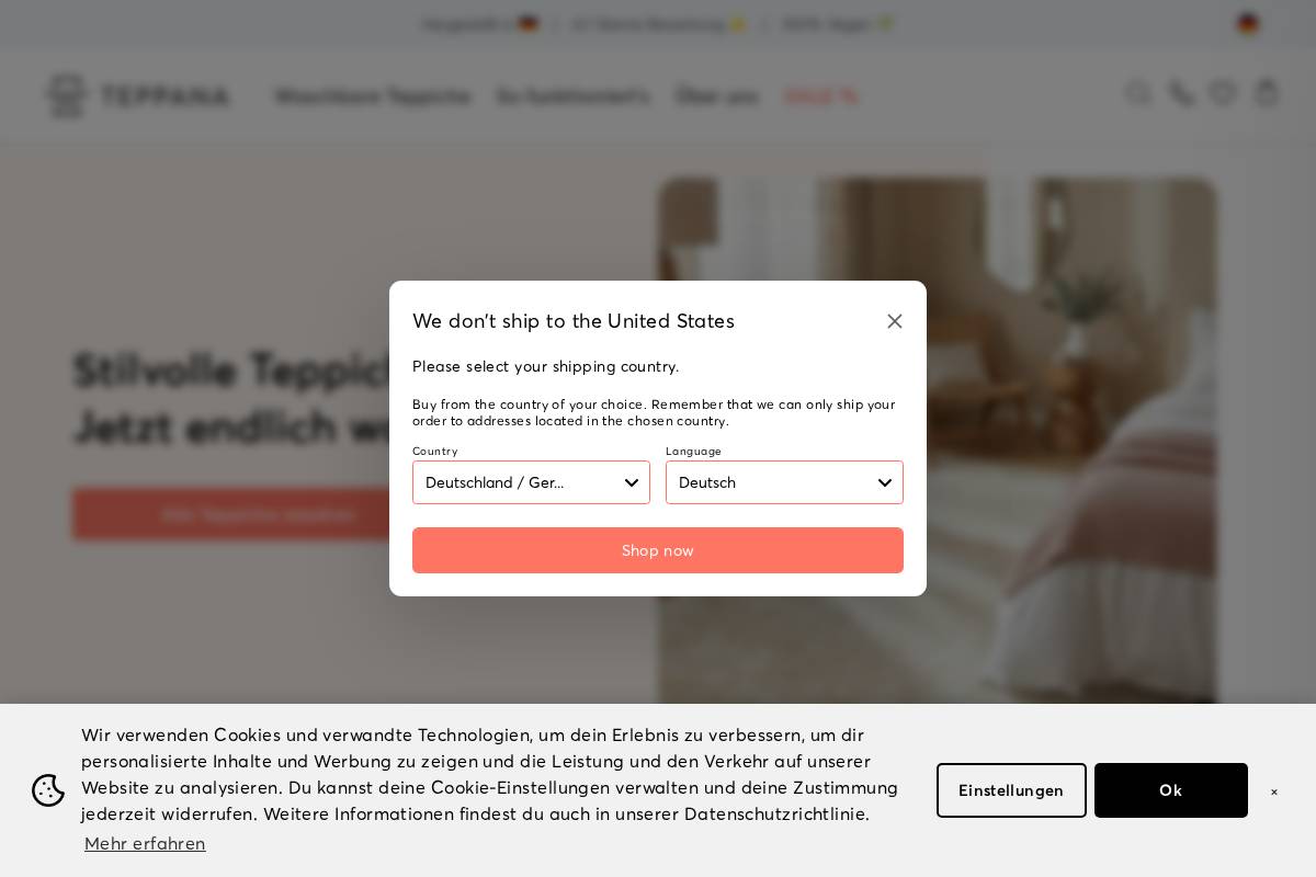 Teppana homepage screenshot