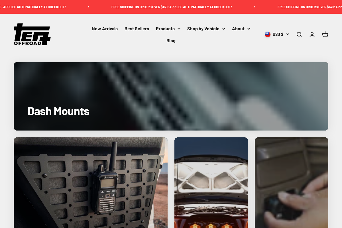 teqoffroad.com homepage screenshot