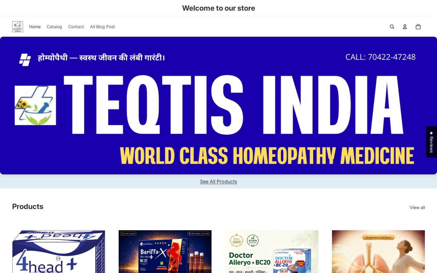 teqtis.store homepage screenshot