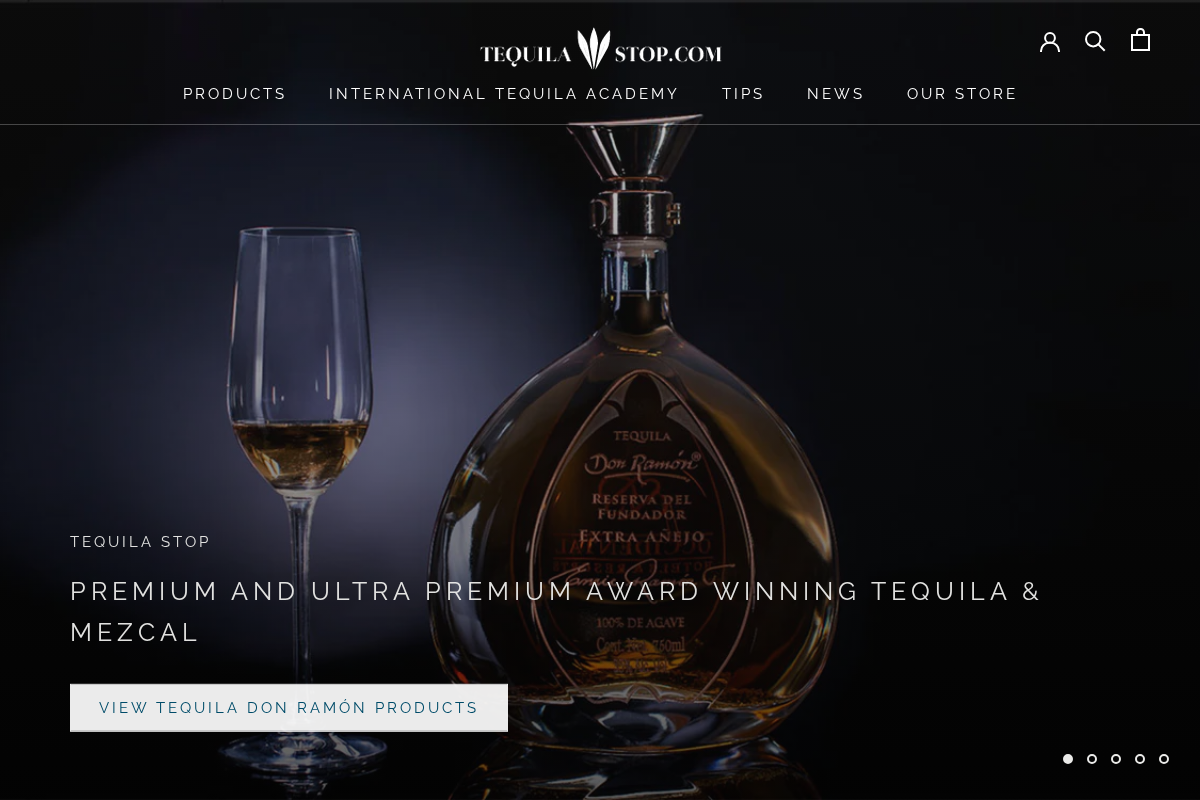 tequilastop.com homepage screenshot