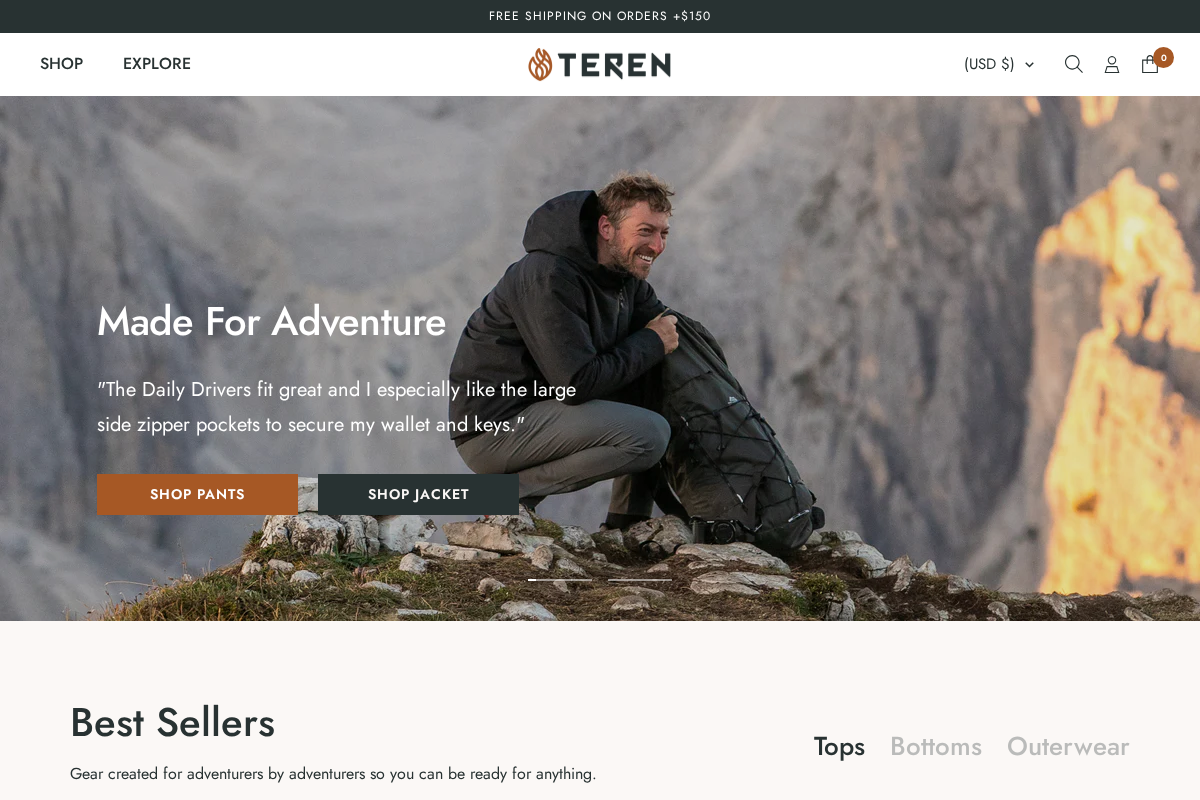 terendesigns.com homepage screenshot