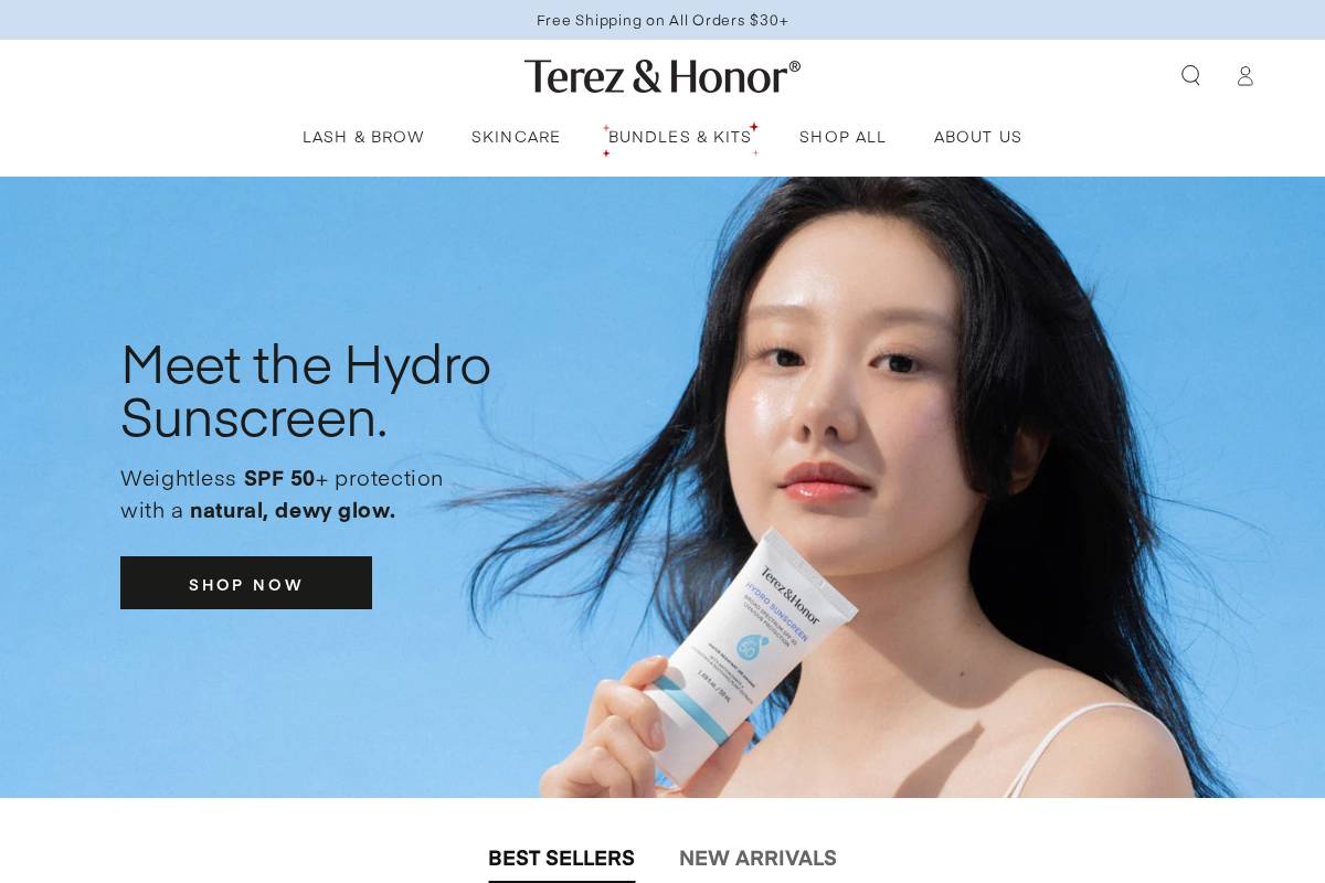 terezandhonor.com homepage screenshot