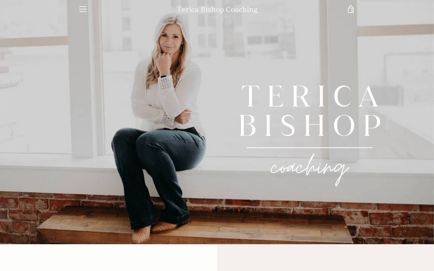 tericabishop.com homepage screenshot