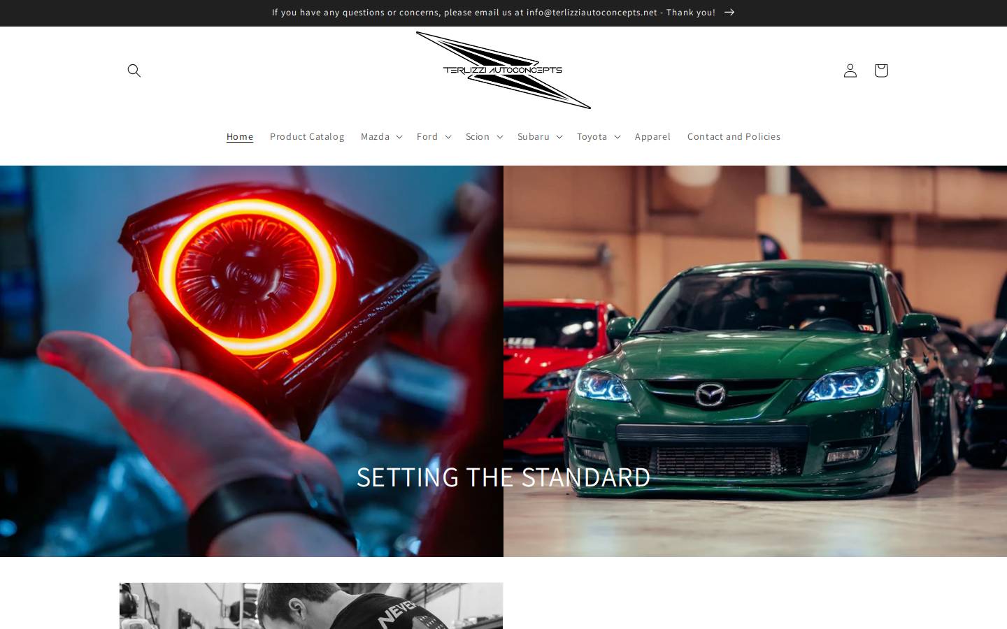 terlizziautoconcepts.net homepage screenshot