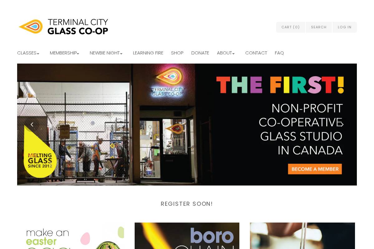 terminalcityglass.com homepage screenshot