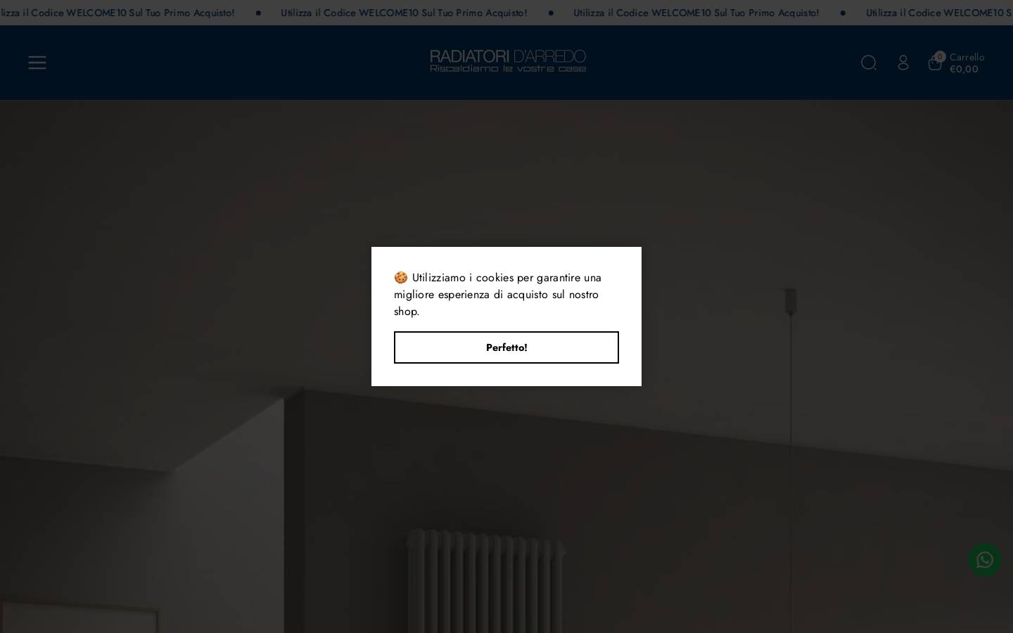 termoarredoshop.it homepage screenshot