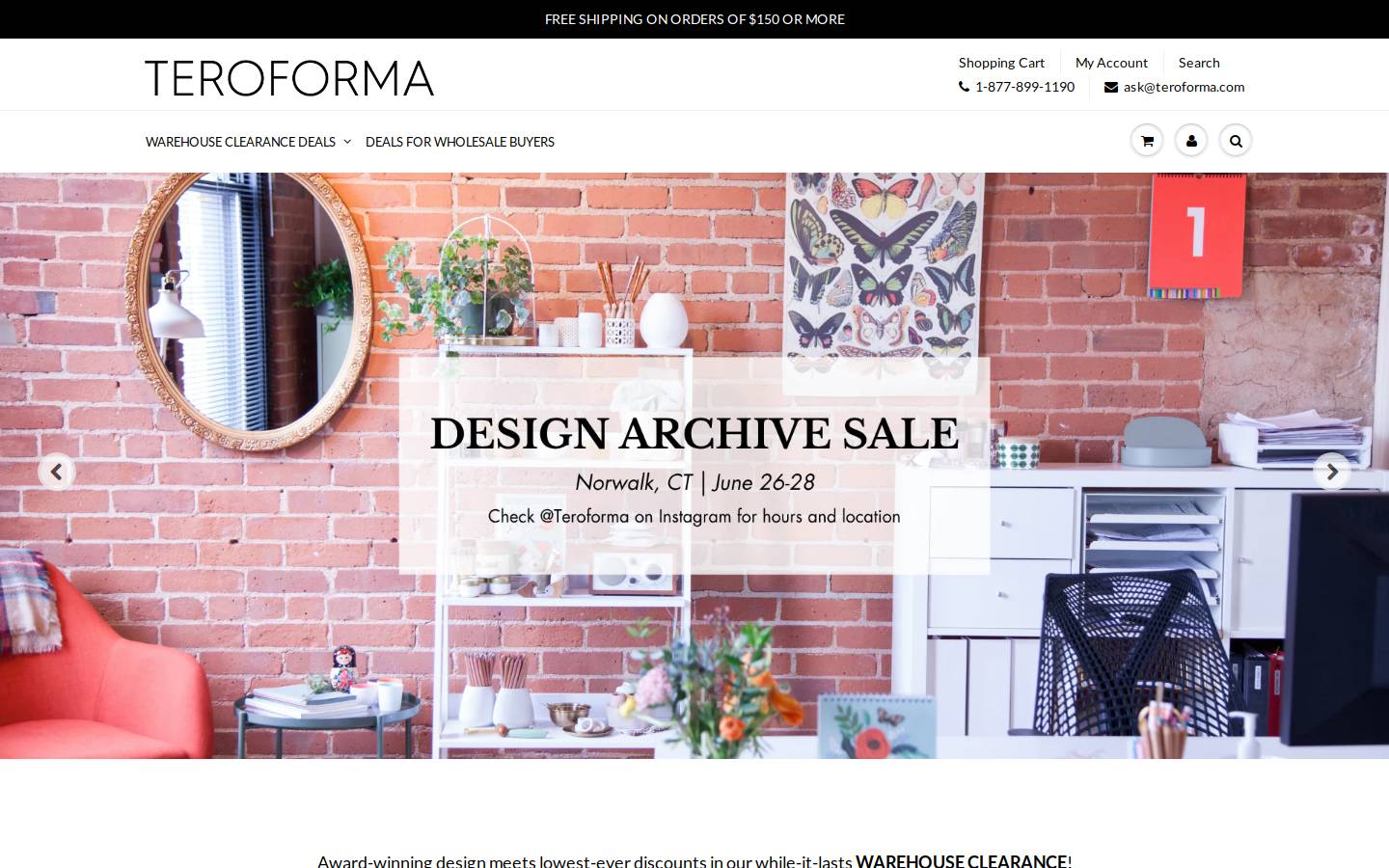 teroforma.com homepage screenshot