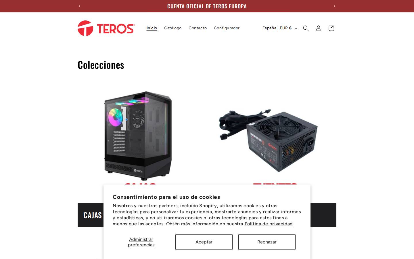teroseuropa.com homepage screenshot