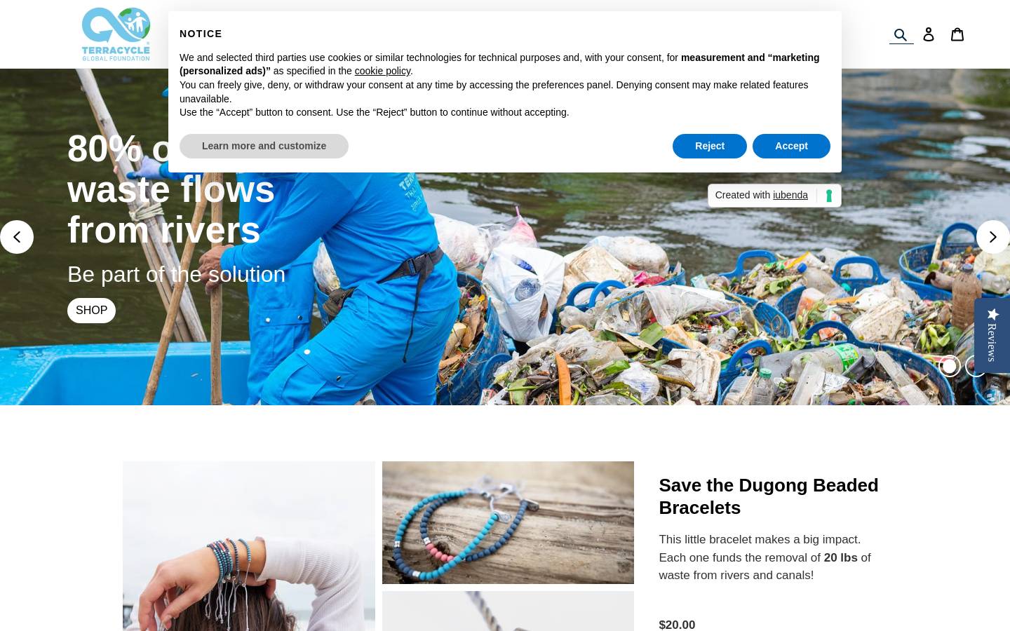 terracyclefoundation.org homepage screenshot