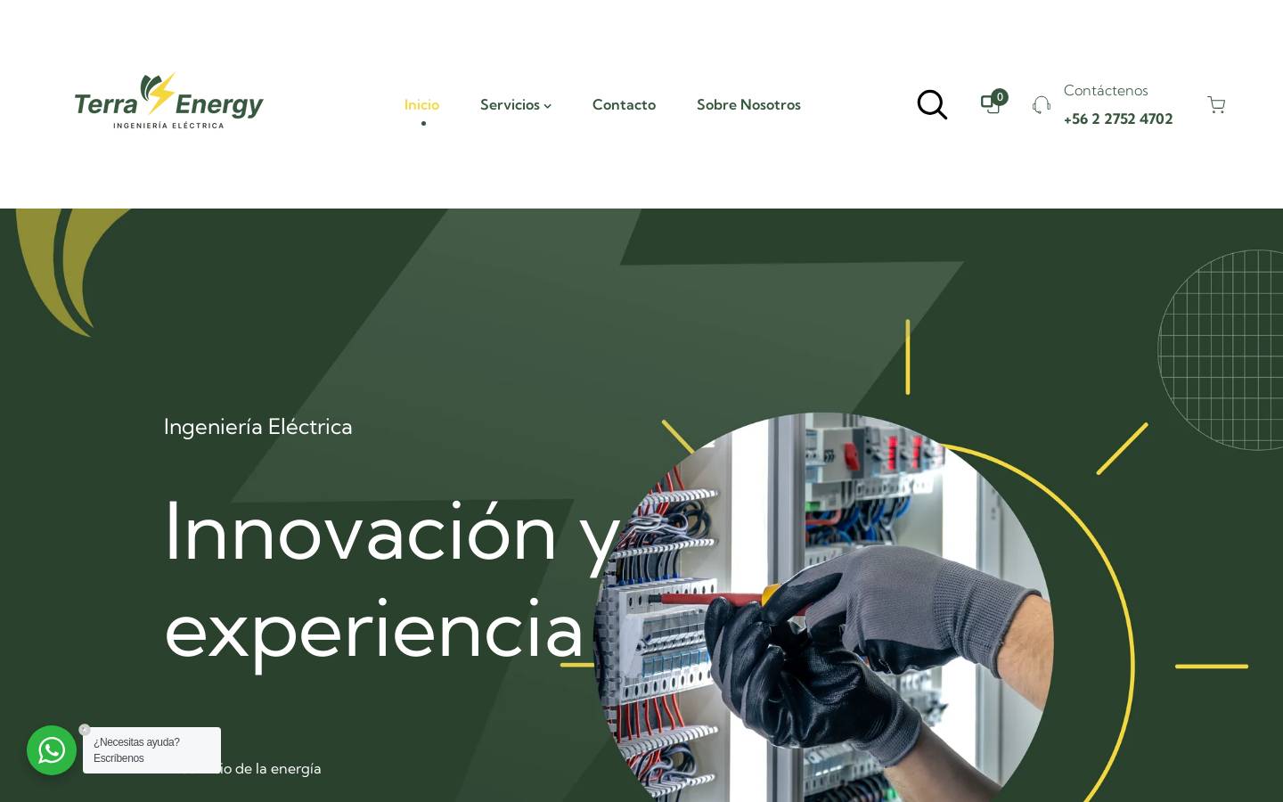 terraenergy.cl homepage screenshot