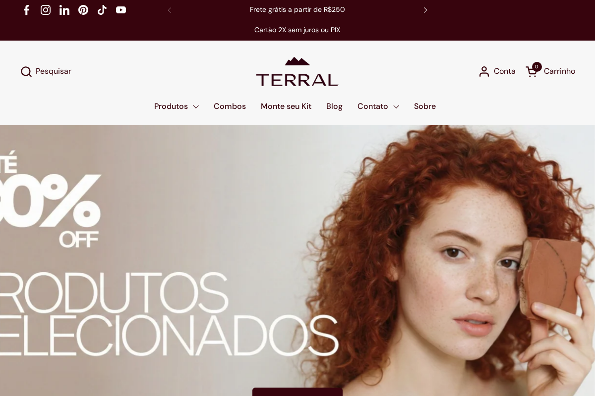 Terral Natural homepage screenshot