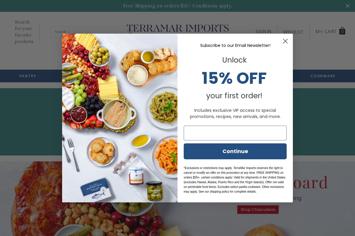 terramarimports.com homepage screenshot