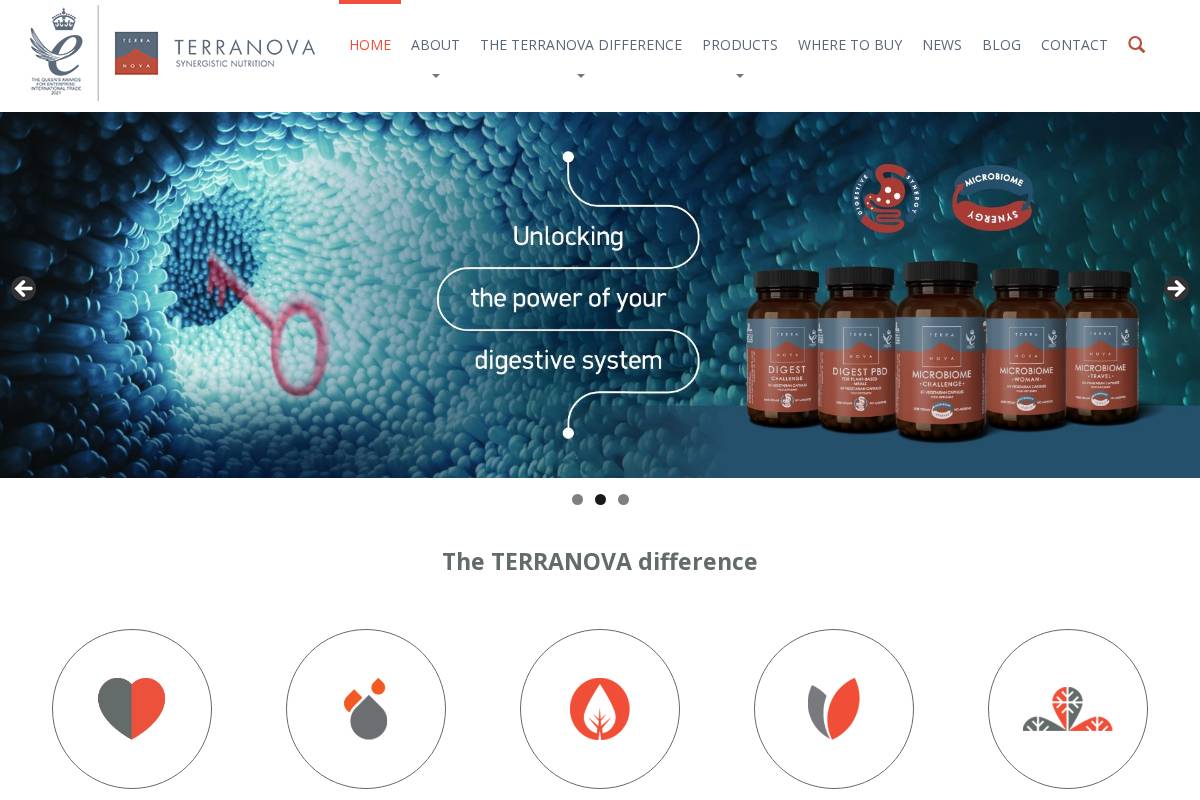 terranovahealth.com homepage screenshot