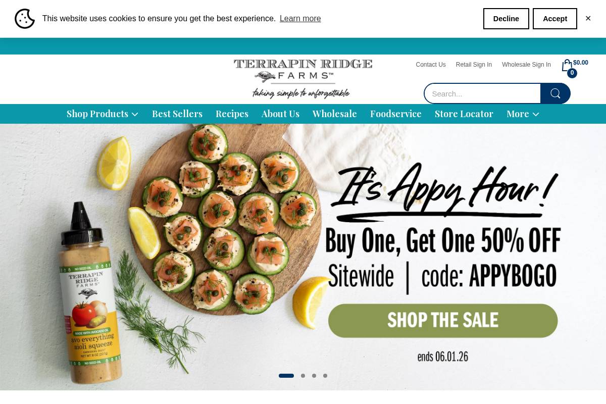 terrapinridge.com homepage screenshot