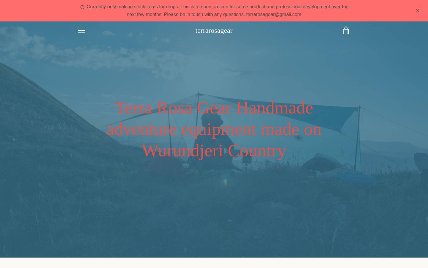 terrarosagear.com homepage screenshot