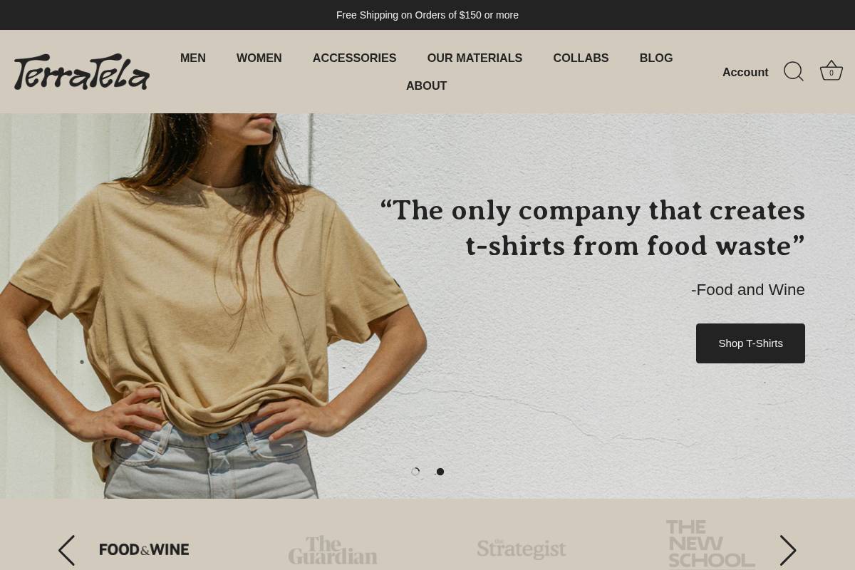 terratela.com homepage screenshot