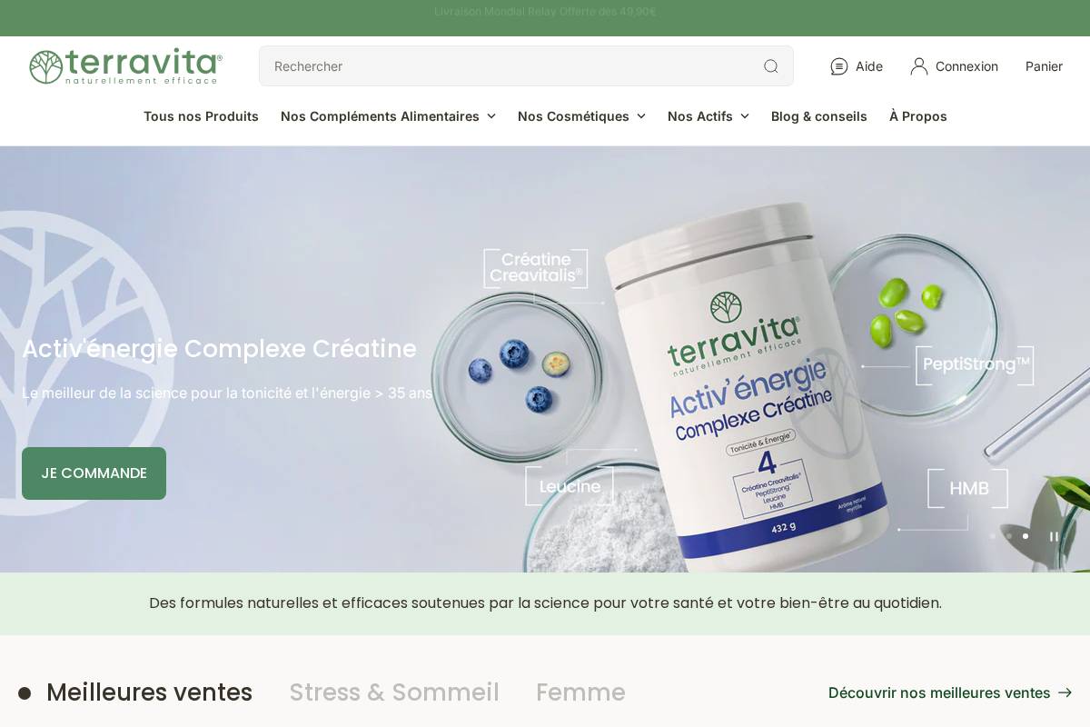 Terravita homepage screenshot