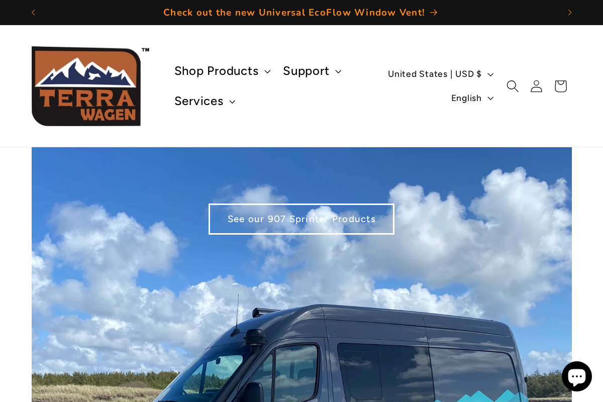 terrawagen.com homepage screenshot