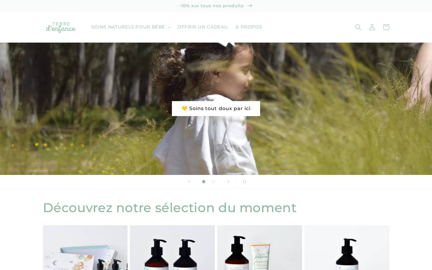terre-denfance.com homepage screenshot