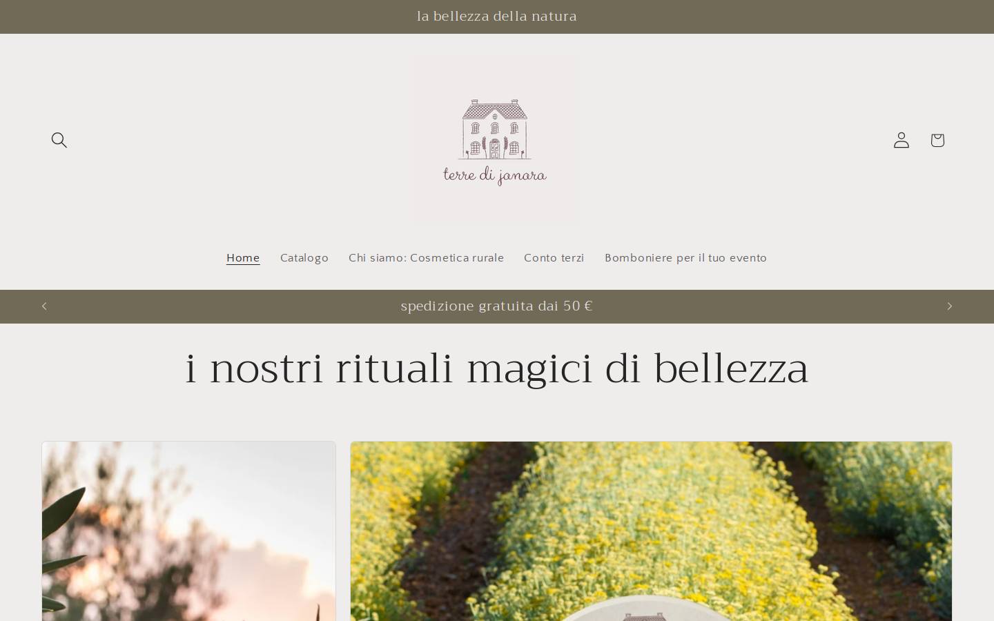 terredijanara.com homepage screenshot