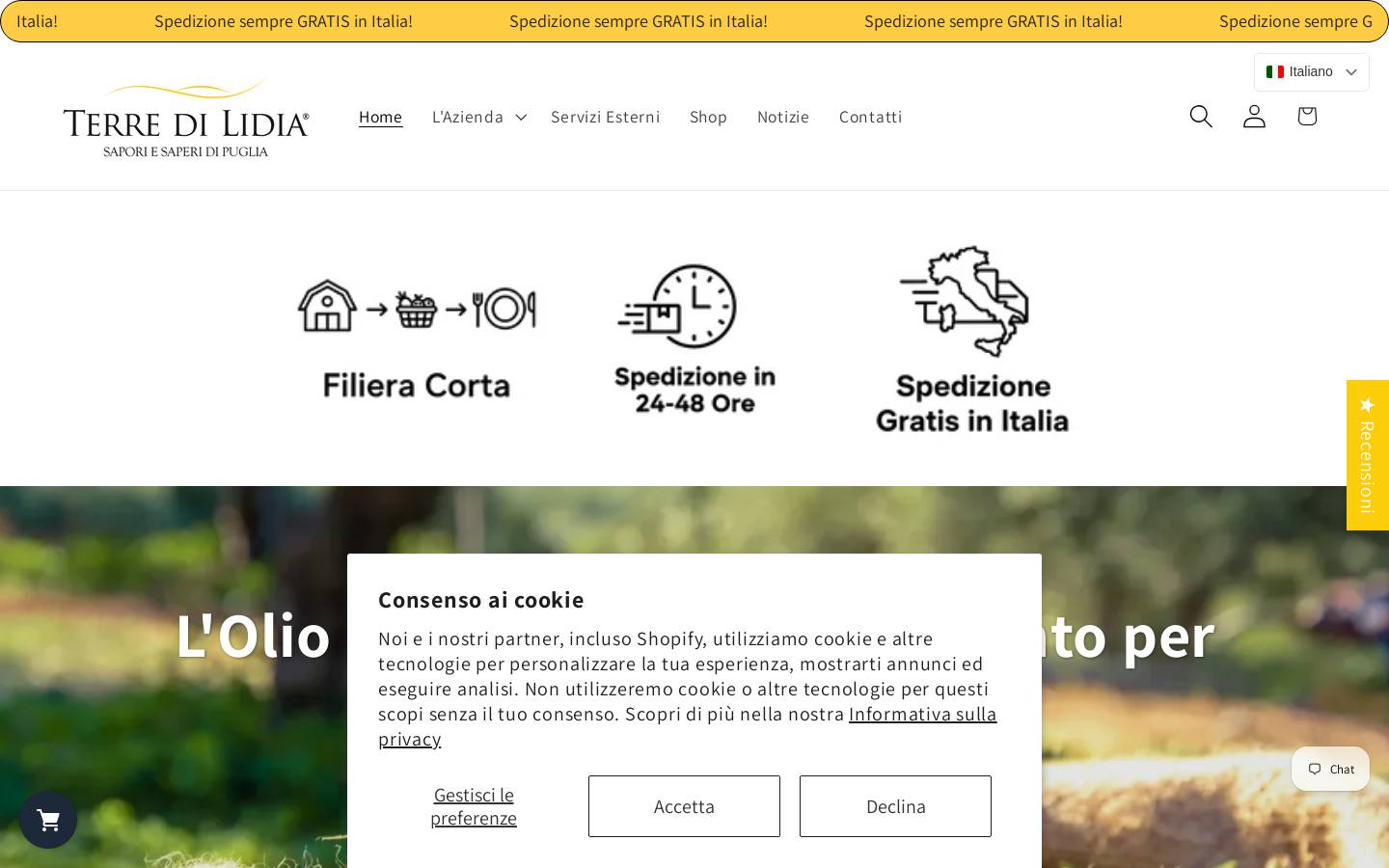 terredilidia.it homepage screenshot