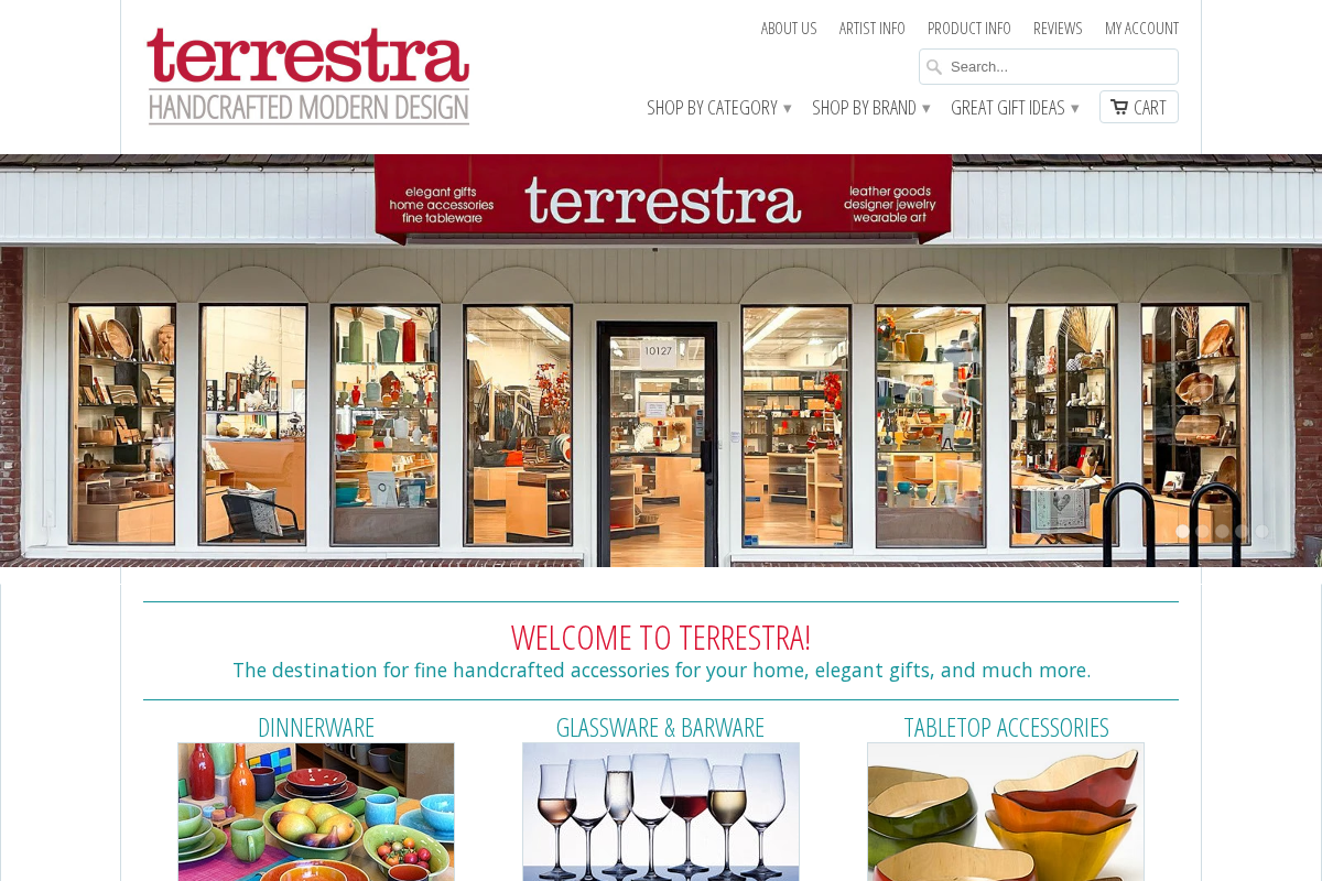 terrestra.com homepage screenshot