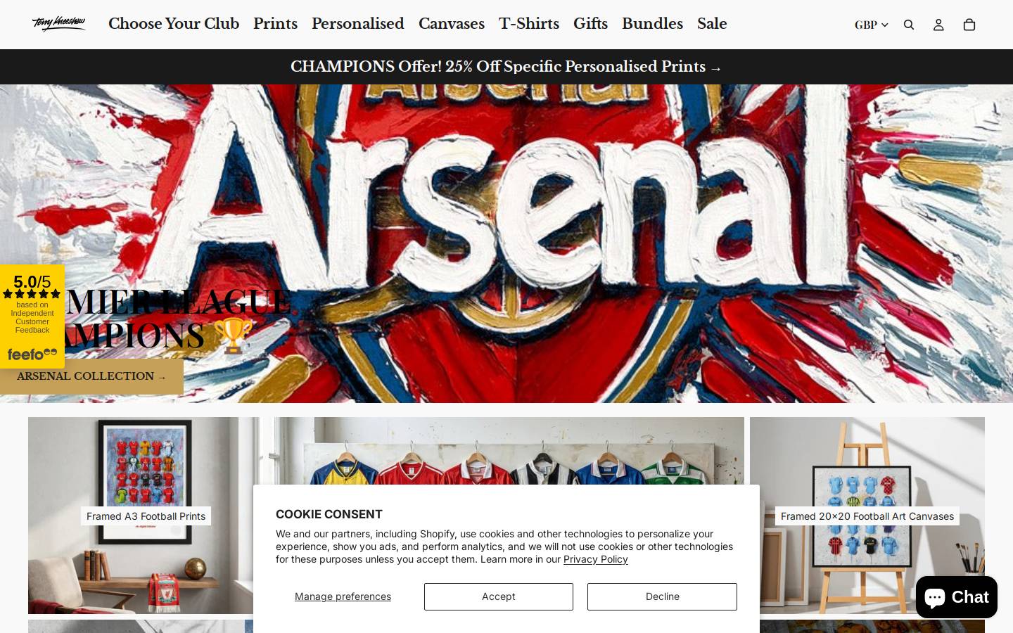 Terry Kneeshaw homepage screenshot