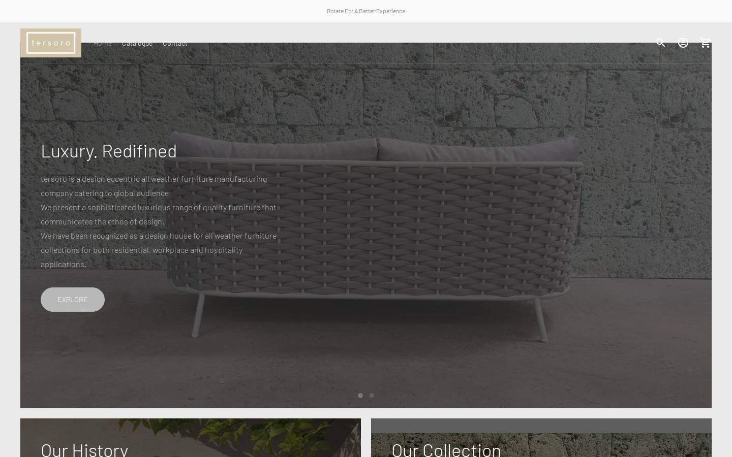 tersoro.in homepage screenshot