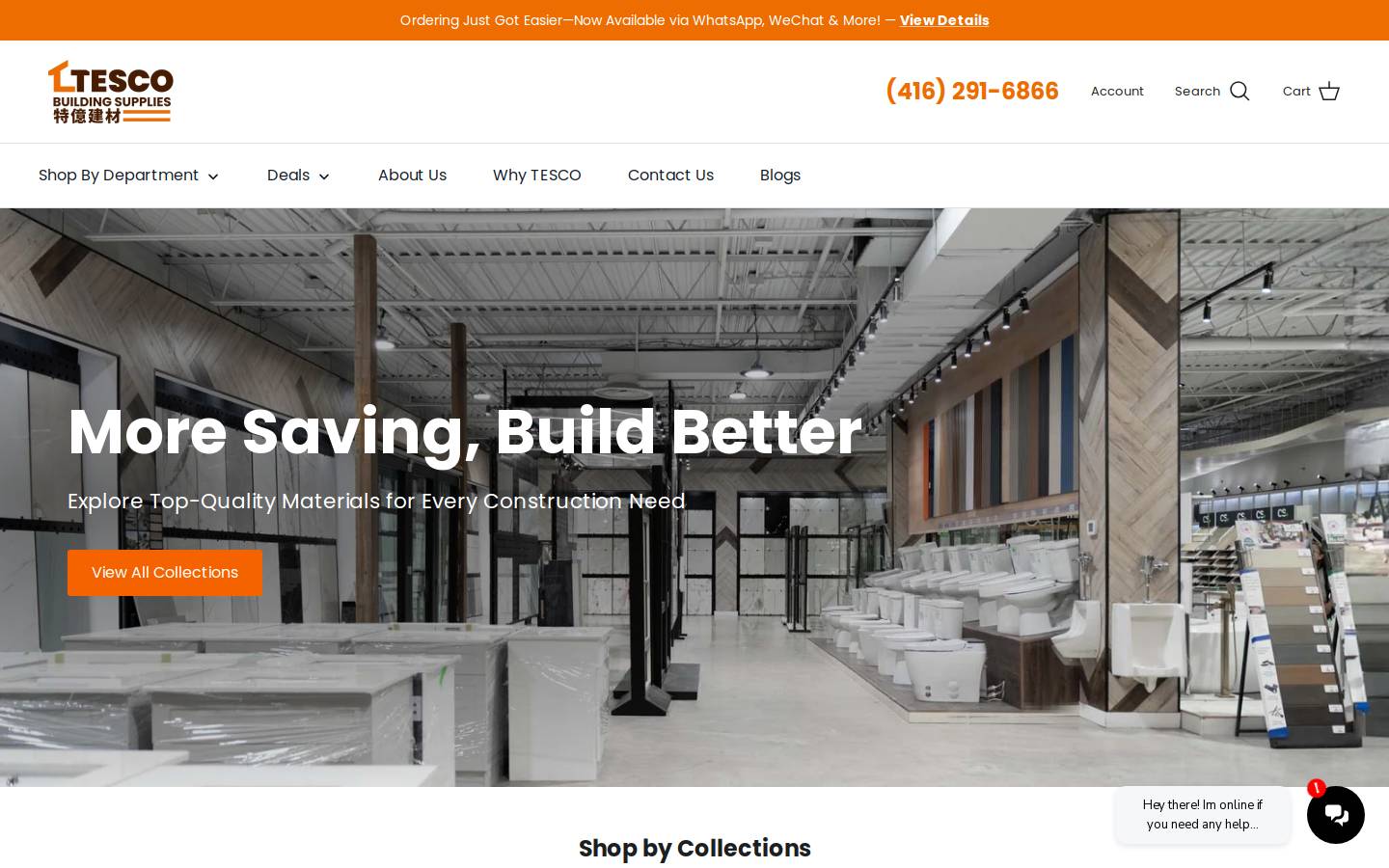 tescobs.com homepage screenshot