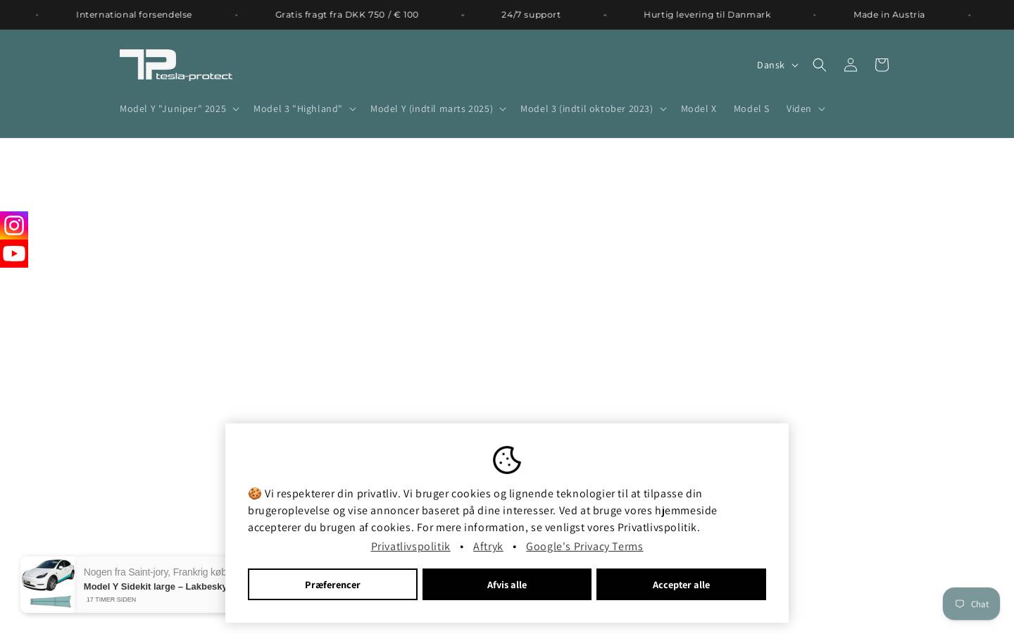 Tesla Protect homepage screenshot