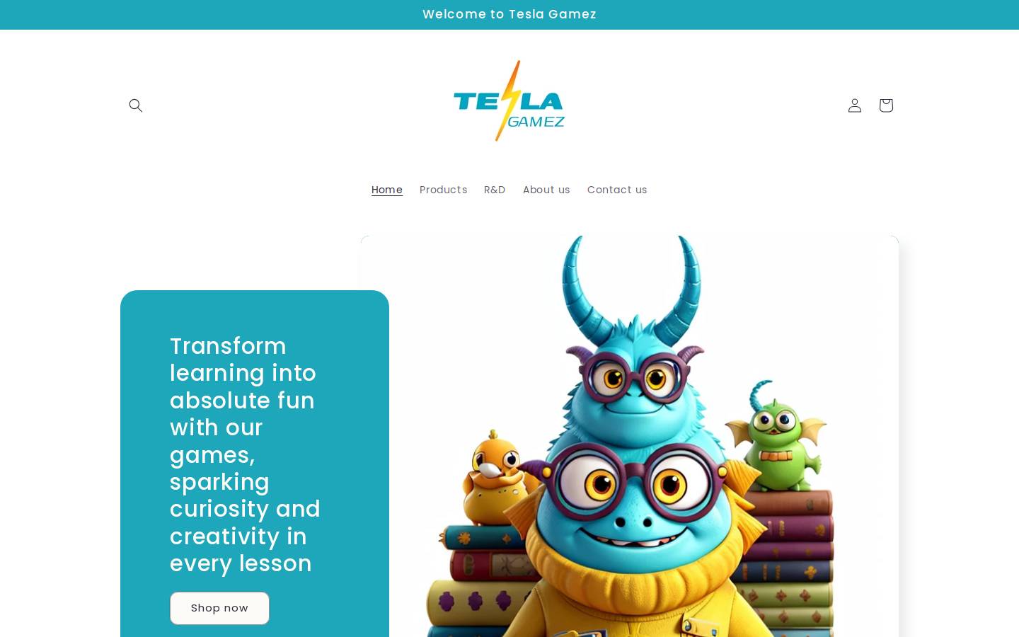 teslagamez.com homepage screenshot