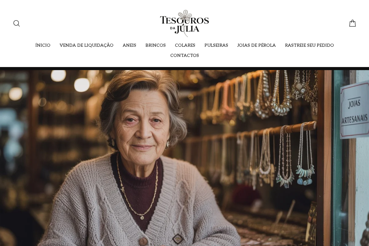 Tesouros Da Julia homepage screenshot