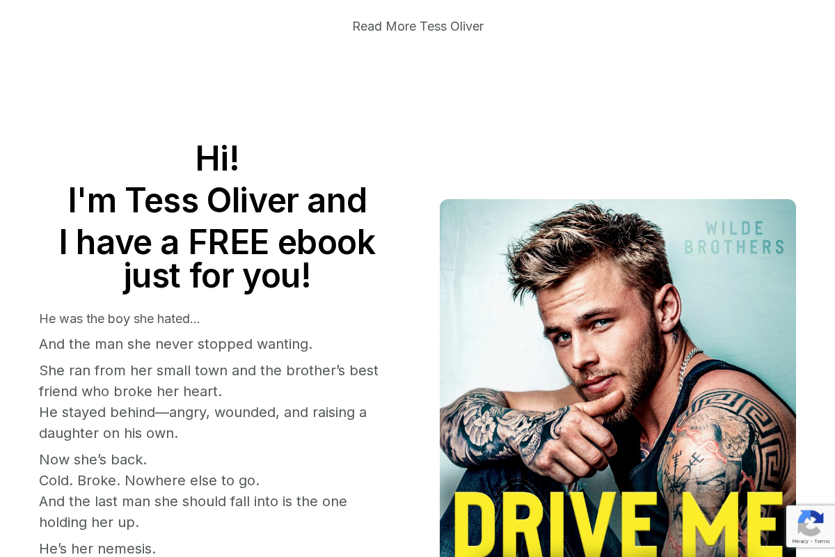 tessoliver.com homepage screenshot