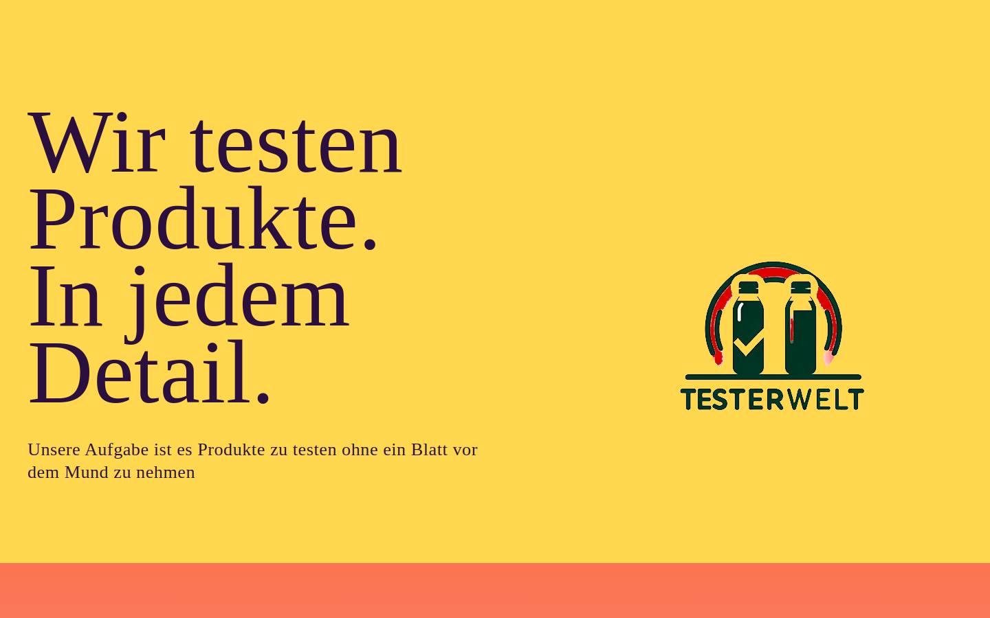 testerwelt.com homepage screenshot