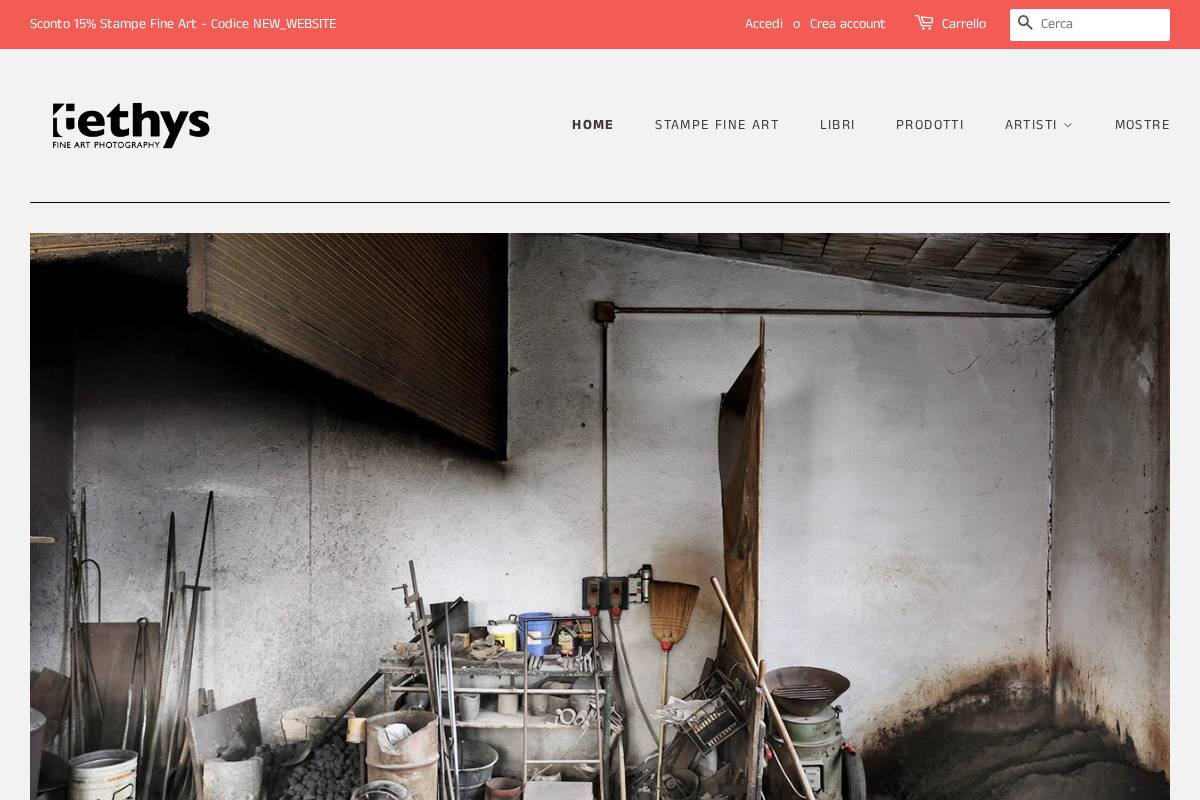 tethysgallery.com homepage screenshot
