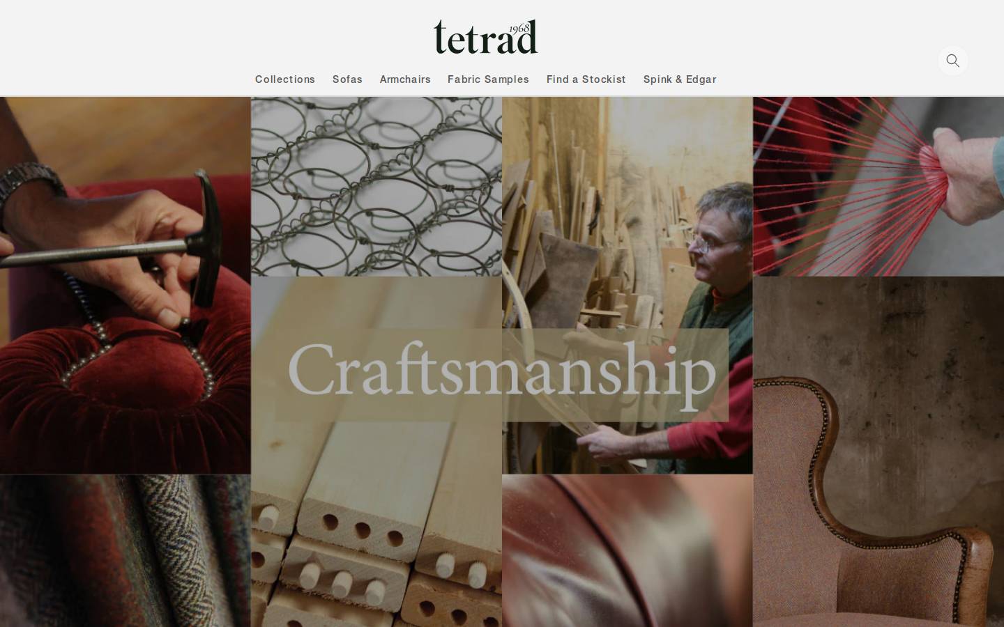Tetrad homepage screenshot