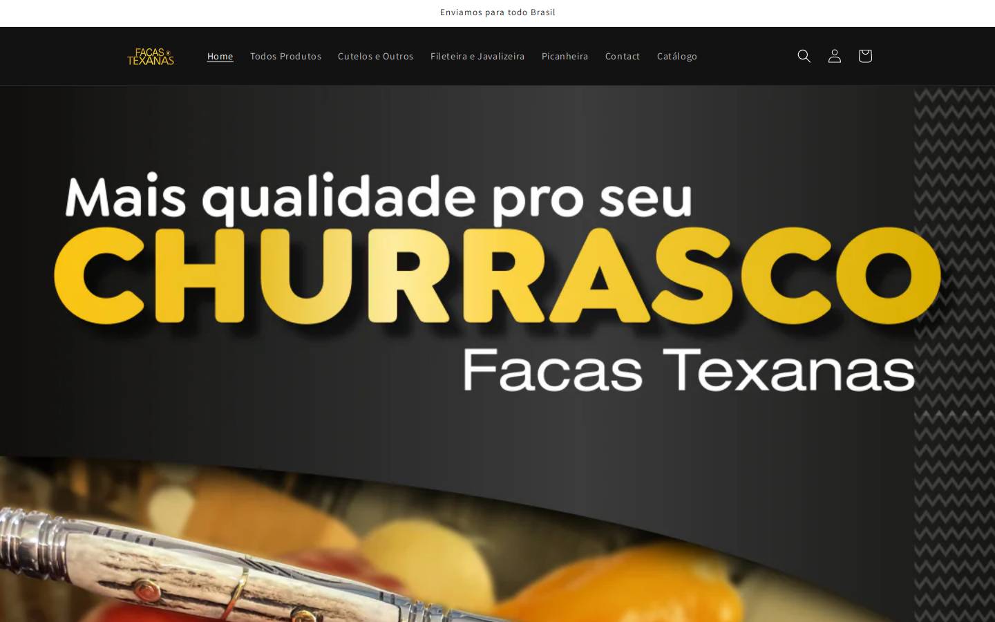 texanas.com.br homepage screenshot